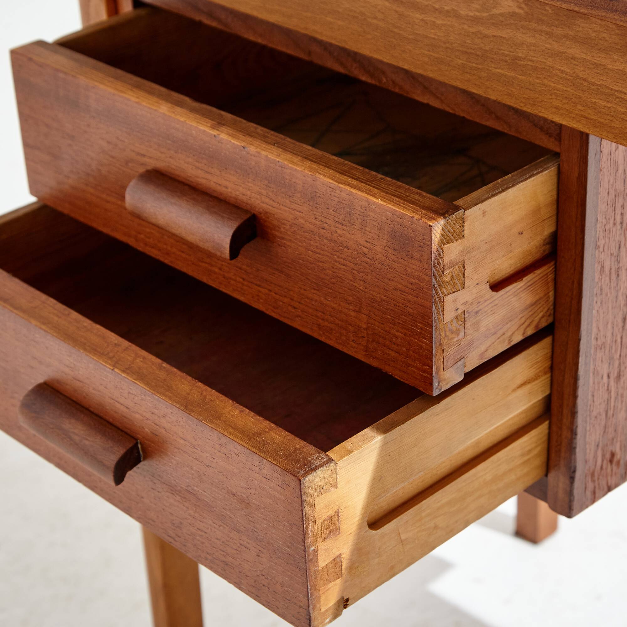 Restored teak and beech desk