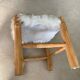 Faux fur chair