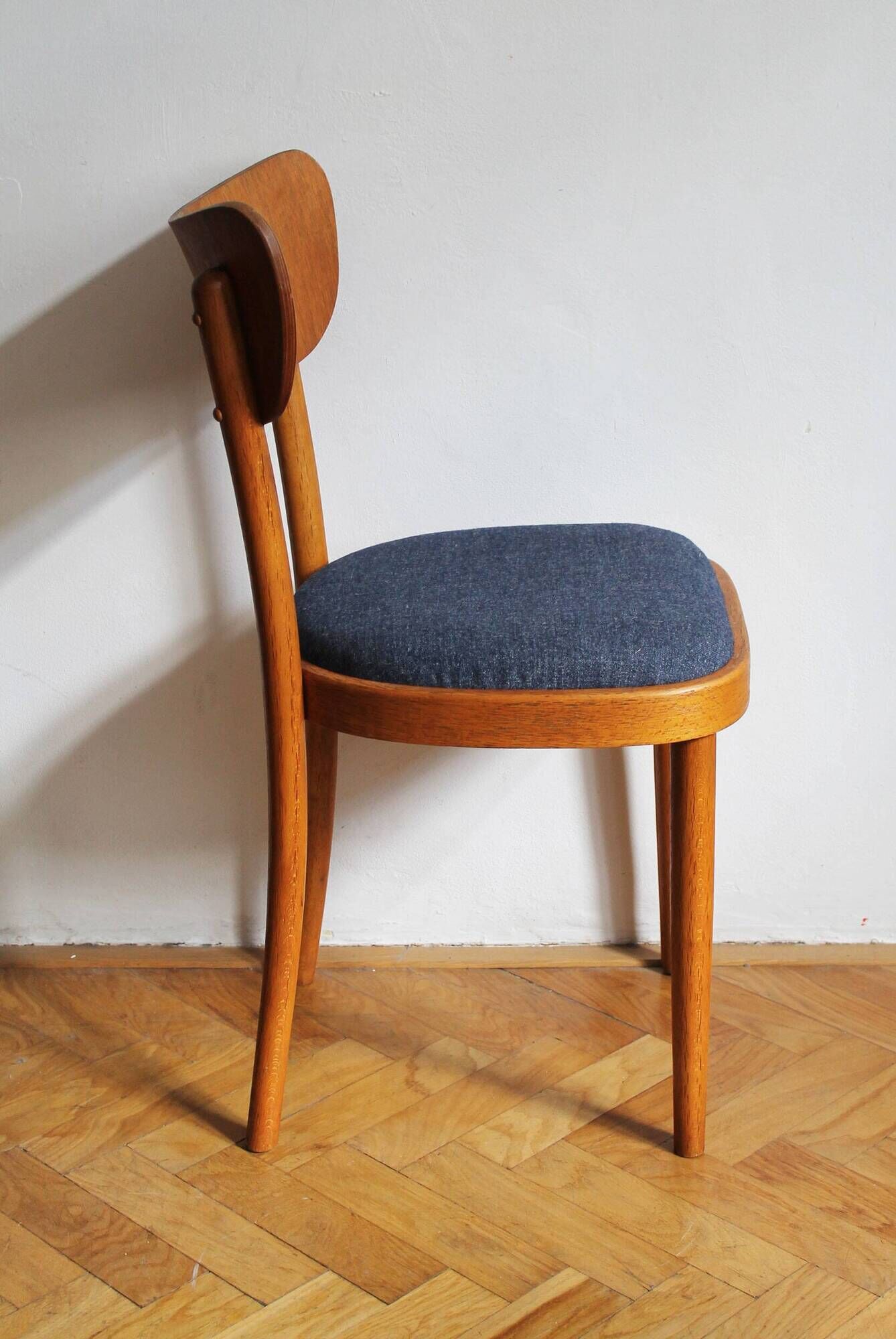 Czechoslovak chair in beech by UP Rousínov, 1960s