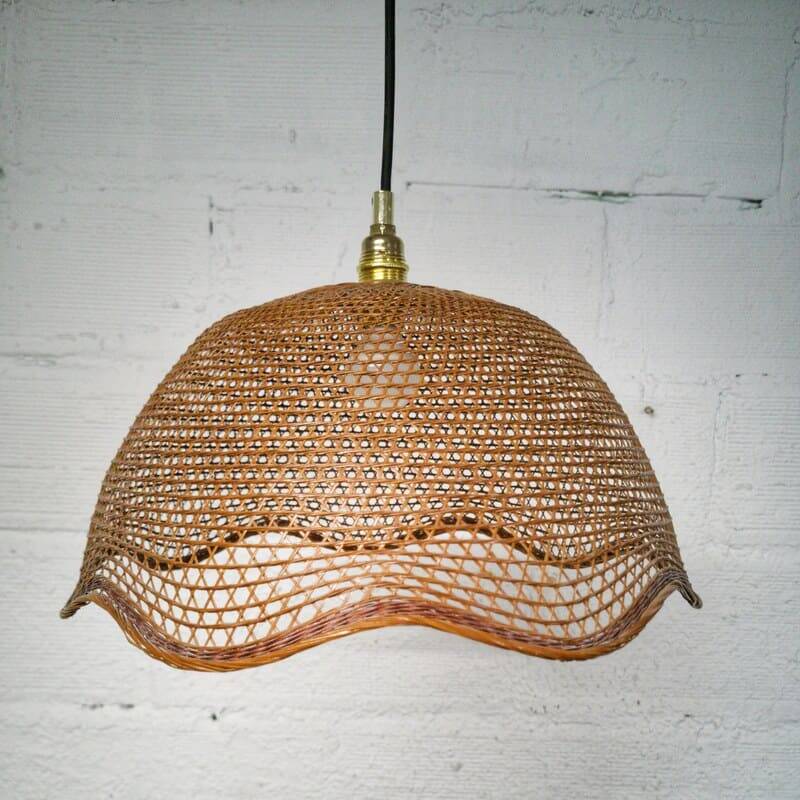 Rattan pendant light