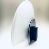 Postmodern Frosted Glass Sconce Wall Lamp from Metalarte, Spain, 1980s
