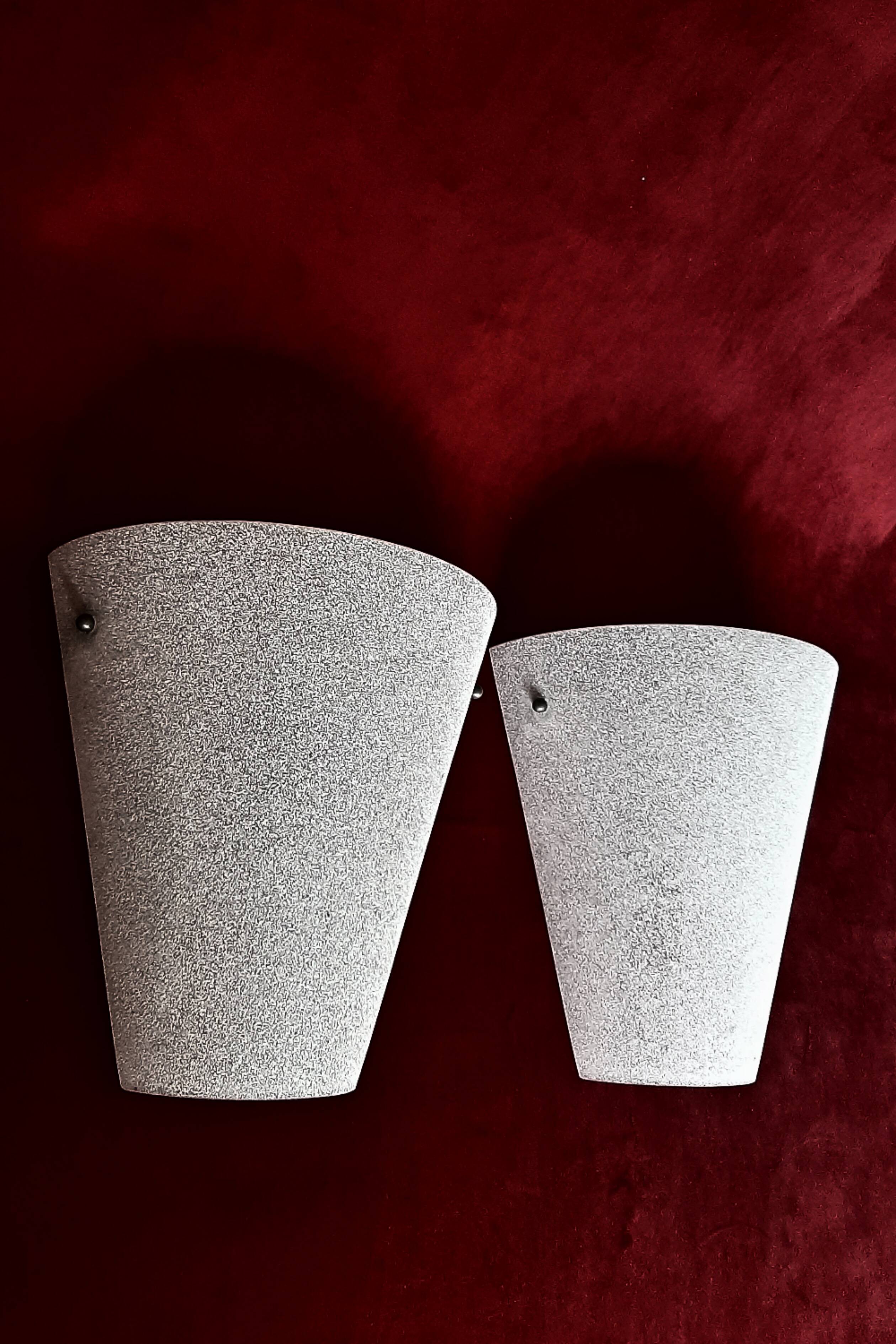 Murano Italy pair of mid century wall lights