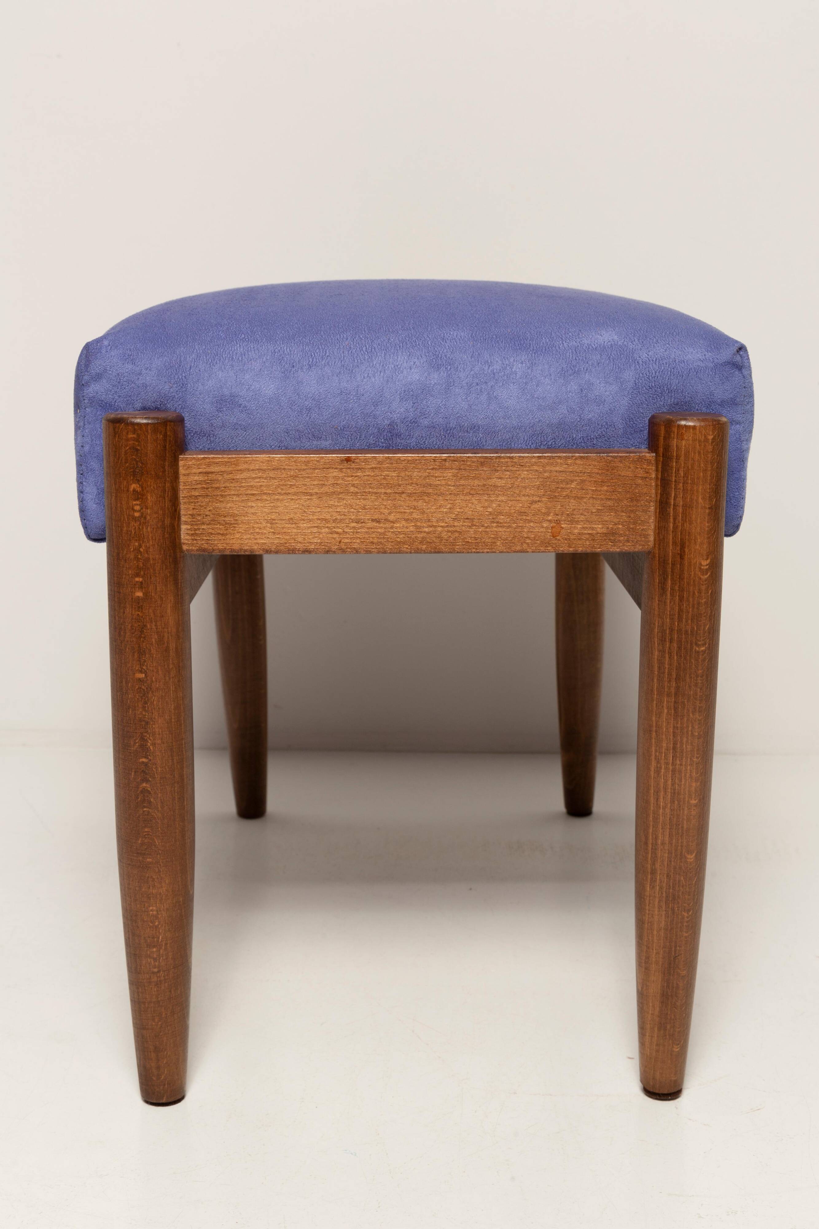 Pair of vintage purple stools from the mid-century, Edmund Homa, 1960s.