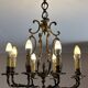 Bronze chandelier with 8 lights