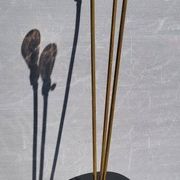 Lampadaire tablette de peintre à 3 feux laiton 1950