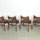 Teak dining chairs by Erik Buch Denmark 1960s