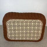 Pouf / footrest Annie Hiéronimus – Cinna – Brown corduroy