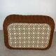 Pouf / footrest Annie Hiéronimus – Cinna – Brown corduroy