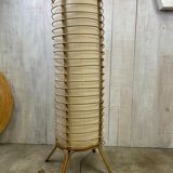Vintage rattan floor lamp