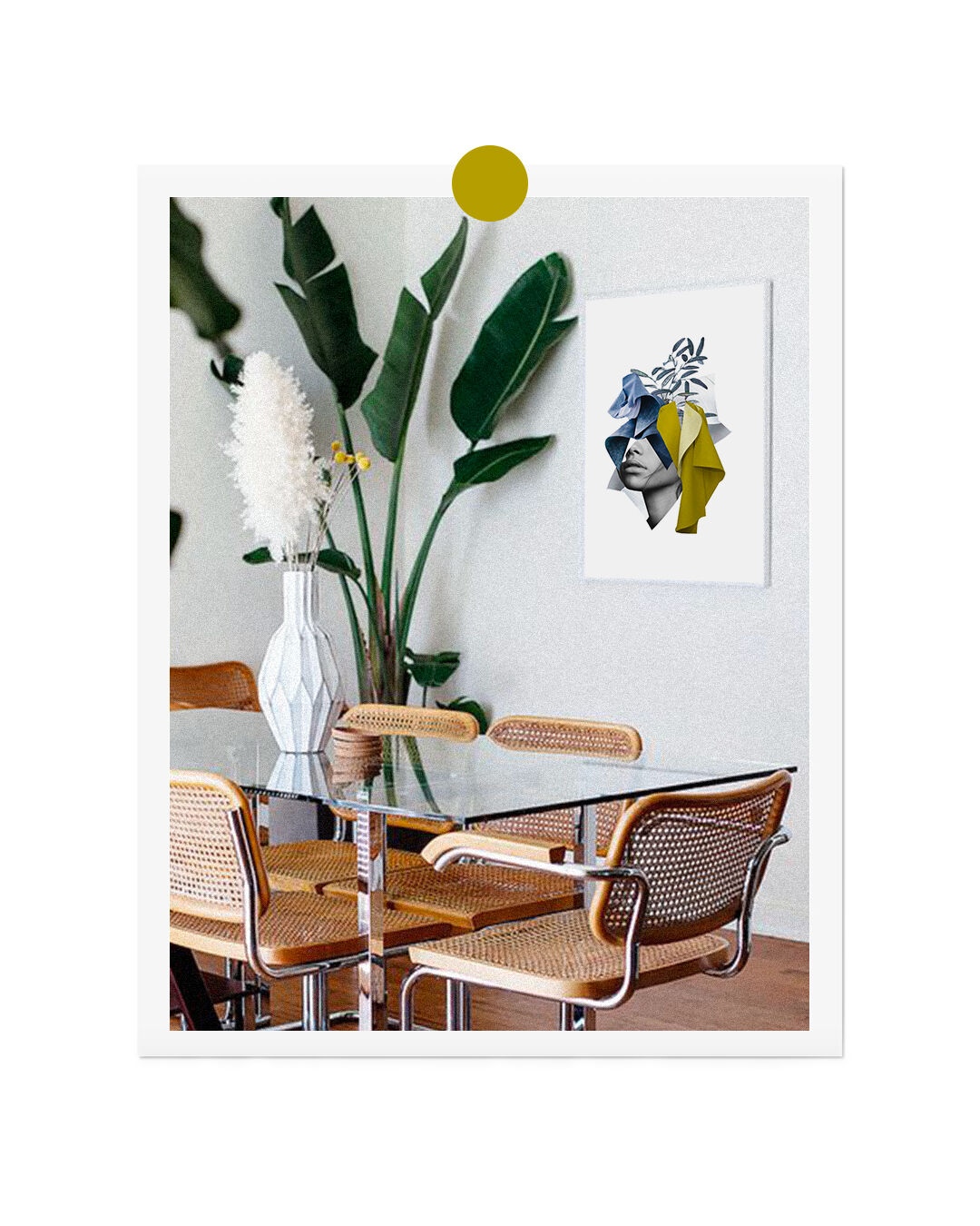 Collage print, breathe