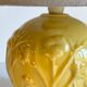 Lamp vintage yellow ceramic ball