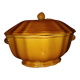 Covered vegetable dish Proceram Art Faience Provence ochre – 1970s Rare