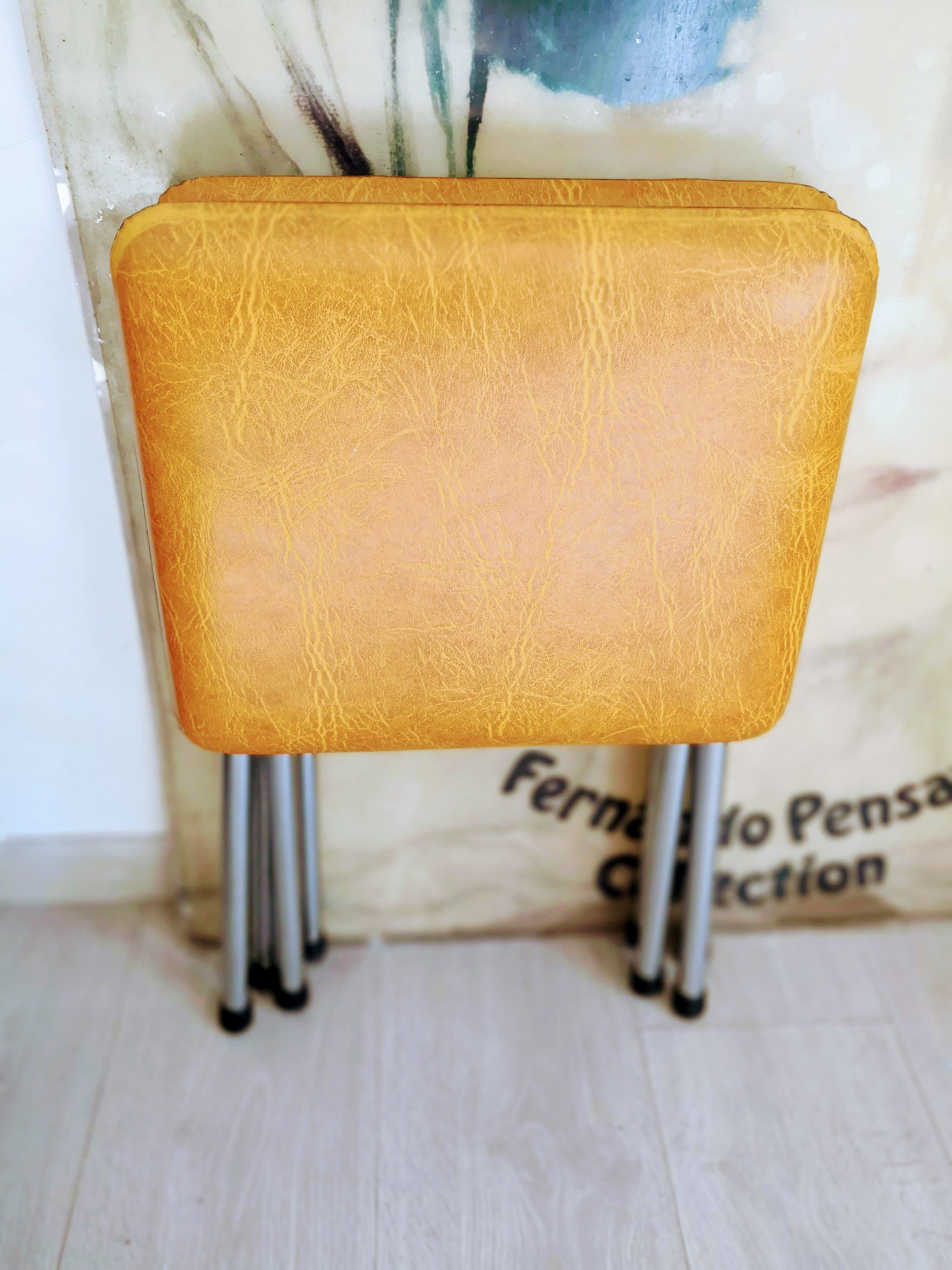 Pair of vintage folding stools