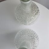 Lot of two glass bottles