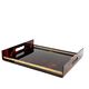Hollywood regency brass and tortoiseshell lucite tray, Italy 1970s