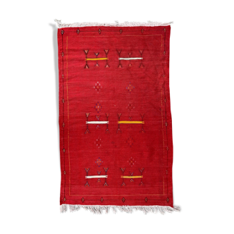 Handmade Moroccan tribal Kilim carpet 98x156 cm