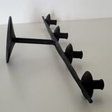 Brutalist candlestick candlestick with 4 metal branches