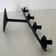 Brutalist candlestick candlestick with 4 metal branches