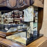 Art Deco period sideboard in oak and marble