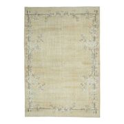 1970s Turkish yellow hand-knotted area rug 210x305