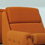 Complete orange salon JITONA in Atlantis Space Age style from the 1970s.