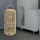 Large lantern-shaped rattan pendant lamp H50 D24