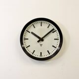 Industrial bakelite factory wall clock from pragotron, 1960s