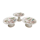 Three porcelain potters decoration heron and bamboo