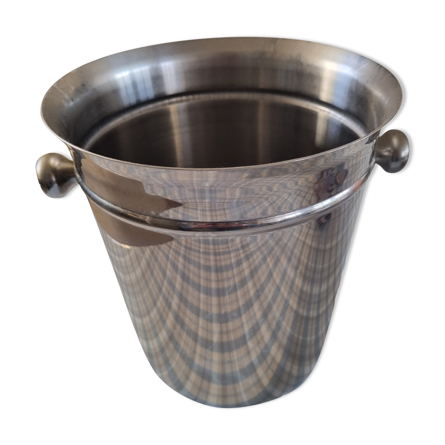 Champagne bucket Couzon, stainless steel 18/10, France
