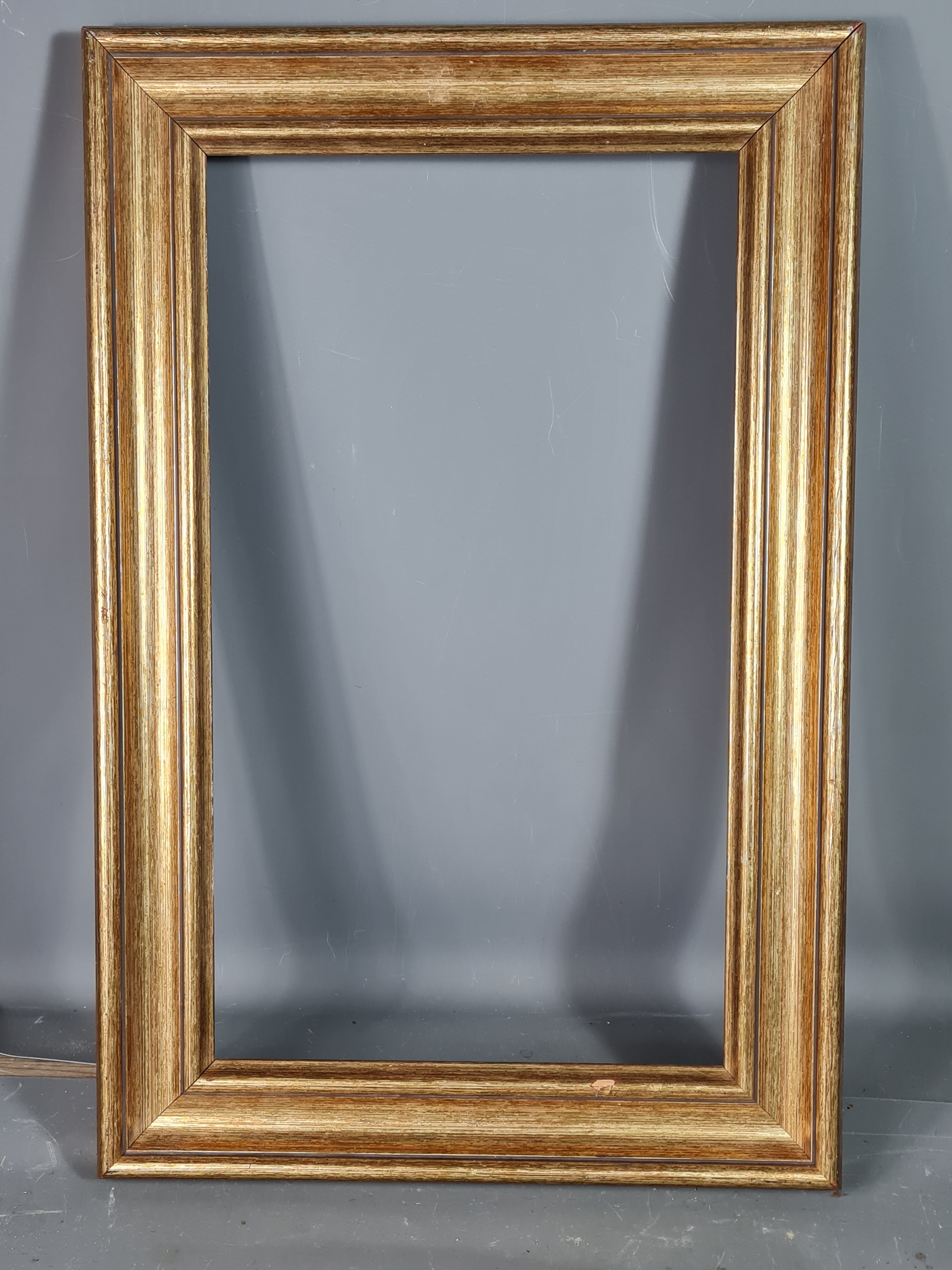 Gilded wooden frame with sheet 56x37 cm, foliage 46.6x27.6 cm beautiful occasion SB