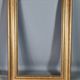 Gilded wooden frame with sheet 56x37 cm, foliage 46.6x27.6 cm beautiful occasion SB
