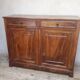 Solid walnut sideboard with 2 doors and 2 drawers, late 19th century