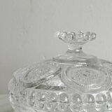 Antique glass fruit bowl