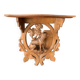 Black Forest carved wooden wall console, dog decor, folk art circa 1900