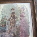 Framed fashion engraving