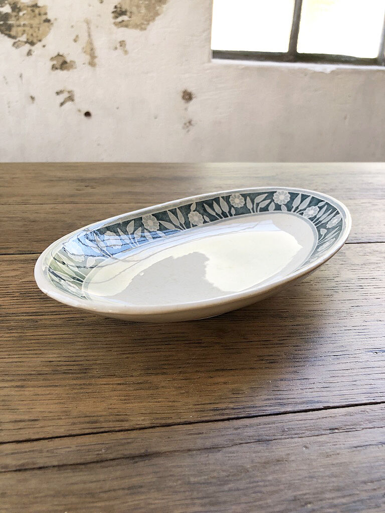 Ravier ceramic flowered Creil and Montereau