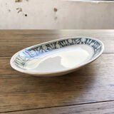 Ravier ceramic flowered Creil and Montereau