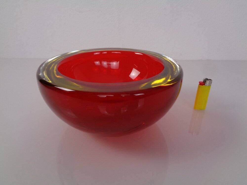 Large Formia Murano Glass Bowl by Mian Giulano, Italy, 1960s