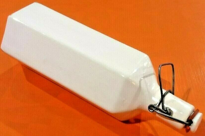 Old bottle / bottle enamelled Sandstone Mechanical clasp