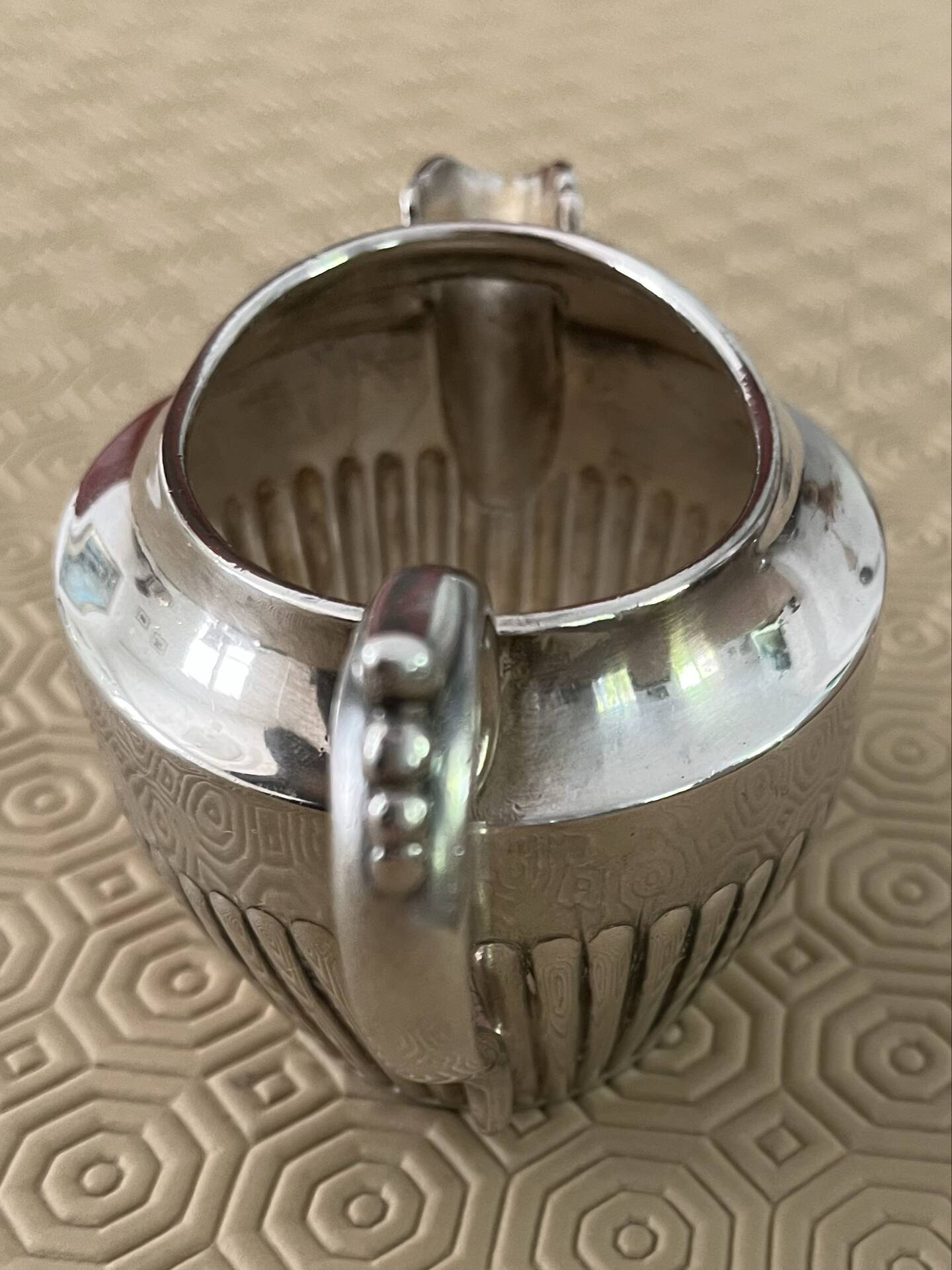 Silver-plated sauce boat