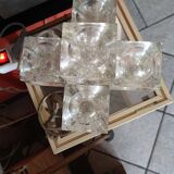 Glass ice cube lamp circa 1960