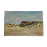 Paysage huile sur toile