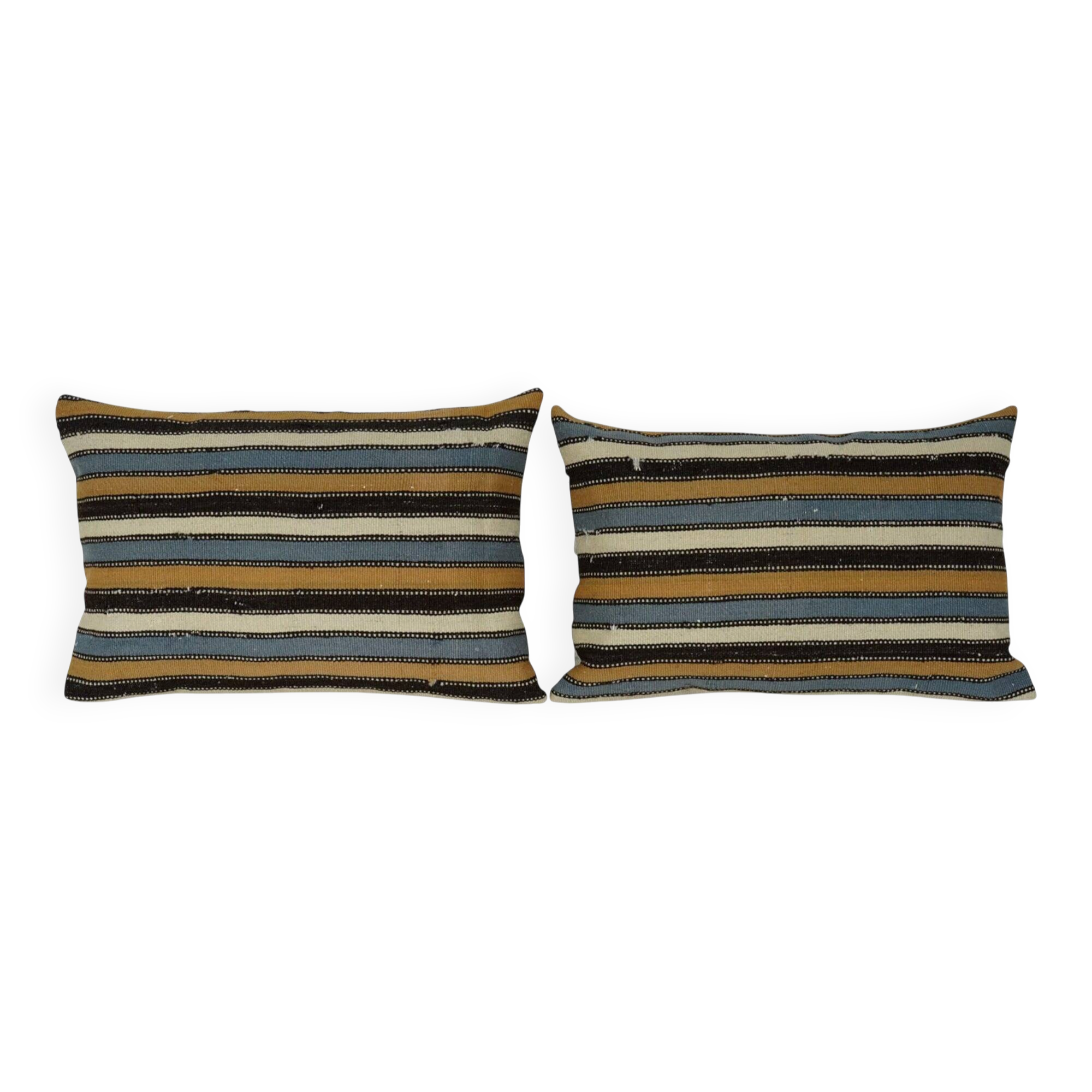 Set of 2 vintage kilim cushion covers 41x61 cm