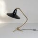 Brass table lamp on a tripod in modern Swedish style, Sweden, 1950.