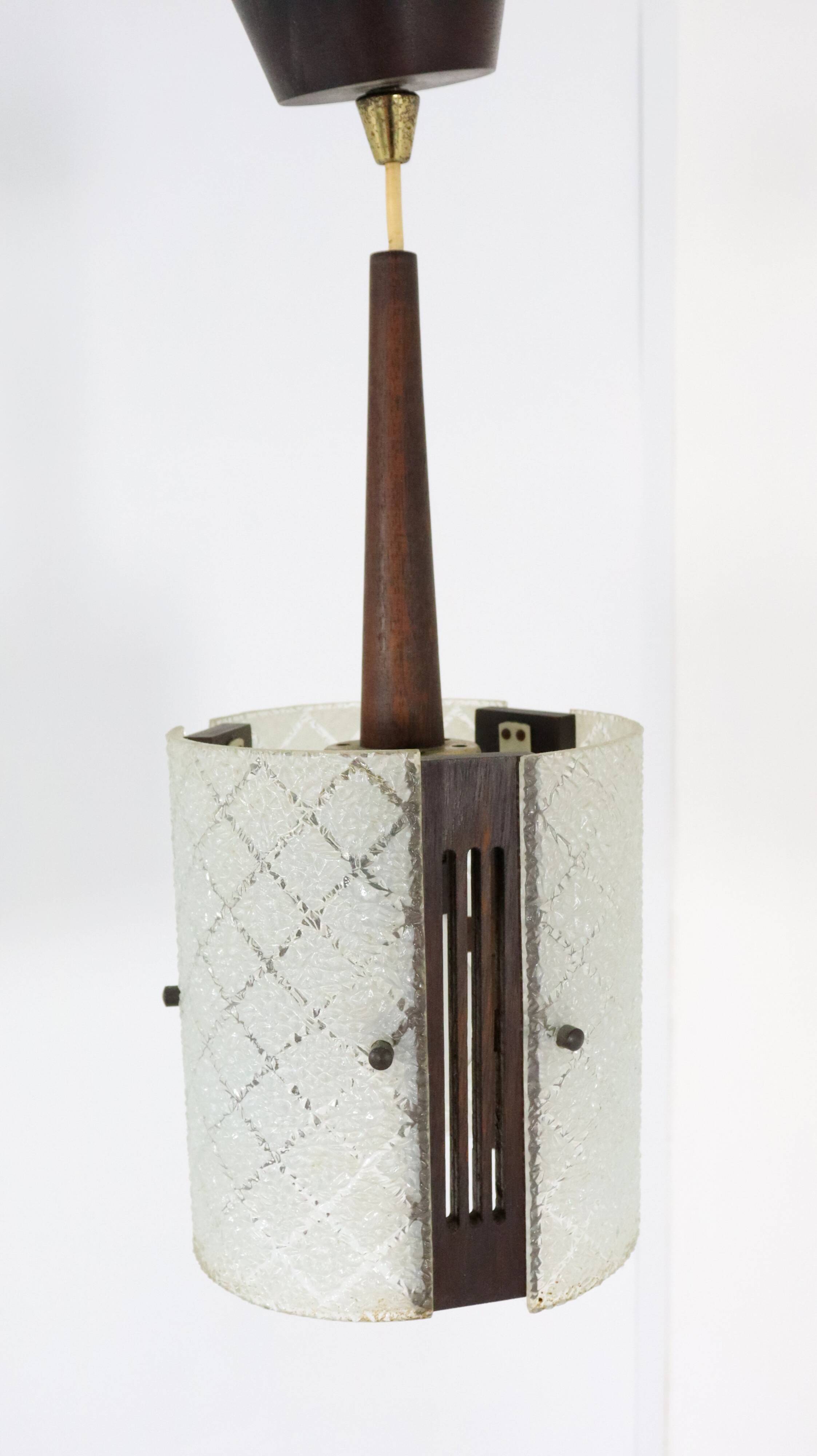vintage  Glazen hanglamp 'Meerhoven'