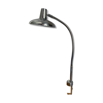 Vintage lamp 1960 industrial desk chrome vice - 60 cm