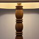 Lampadaire en bois tourné