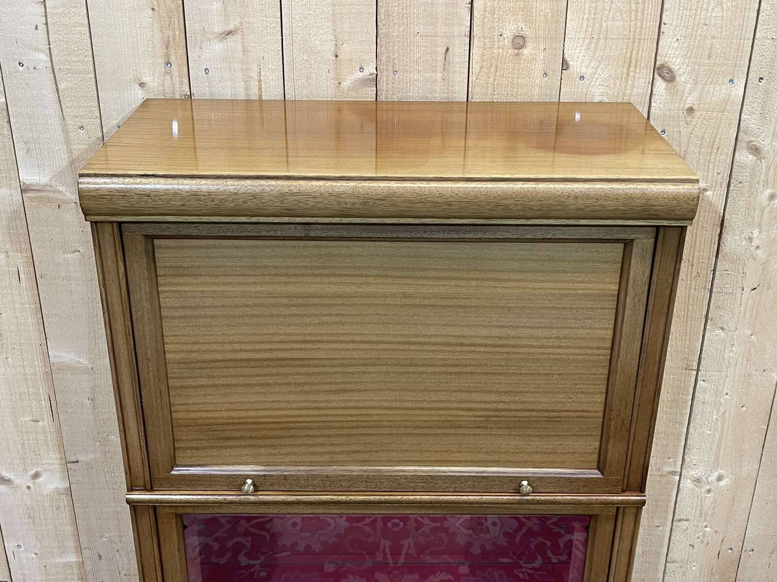 Mahogany and oak desk display cabinet from the MD brand, manufactured in the 1960s - removable