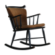 Vintage wooden rocking chair by Farstrup