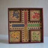 Old game board of small horses